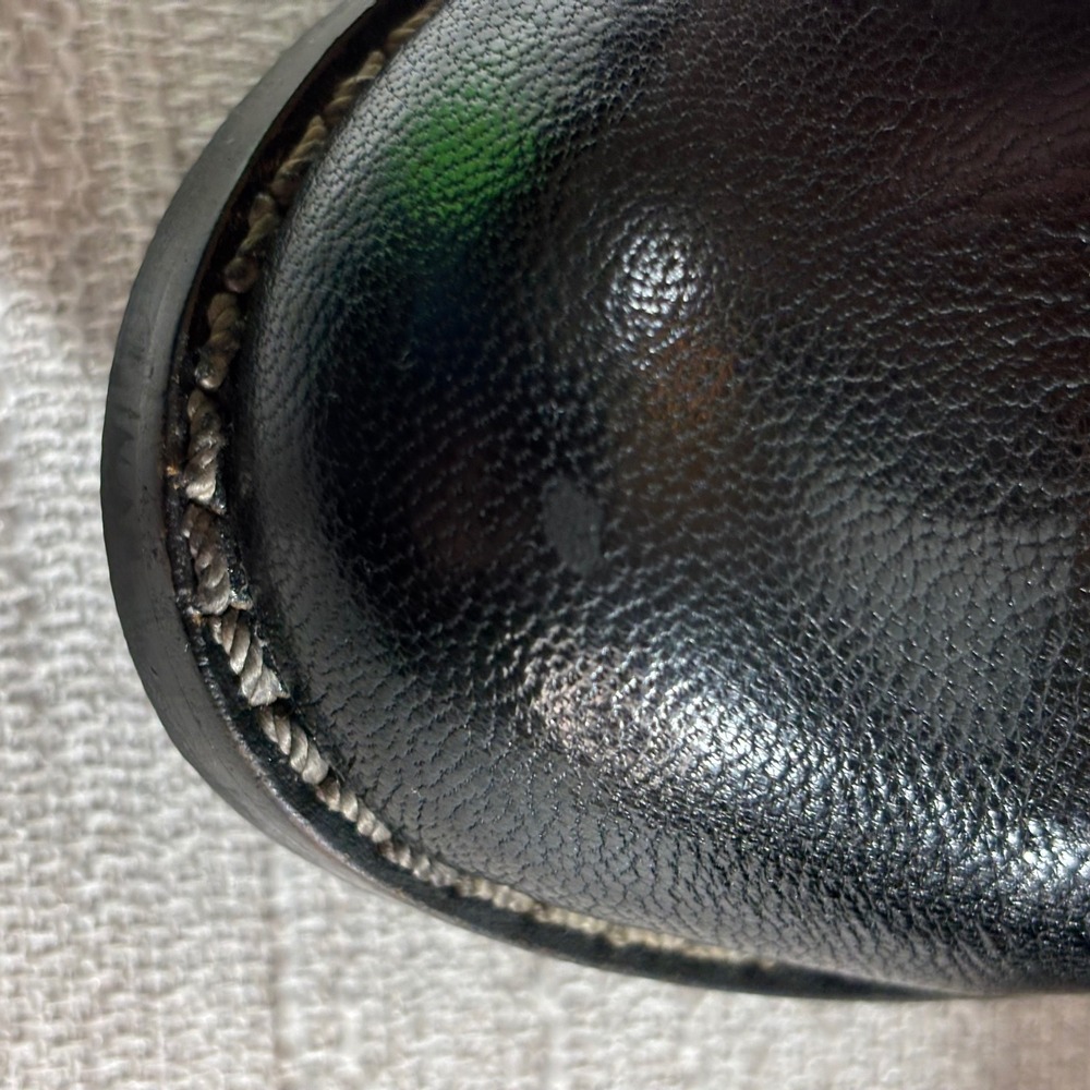 Sofft Black Leather Suede Tall Riding Boots‎ Size 6.5M Button Accent Zip Up - Picture 10 of 10